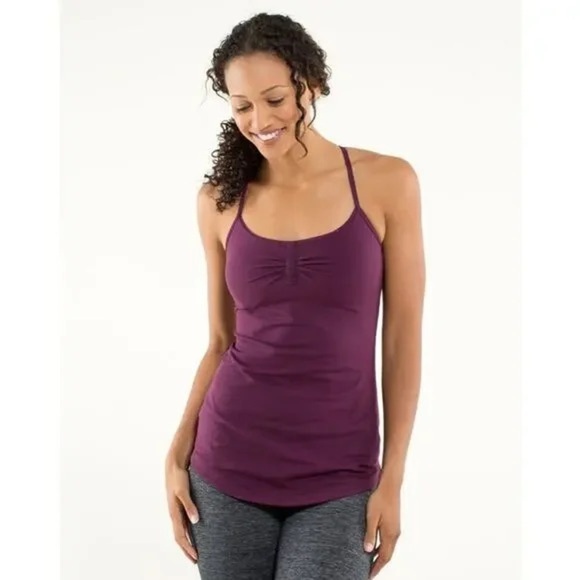Lululemon Women’s Atma Tank- Plum- Size 12 - Picture 2 of 5